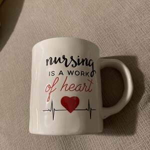Nursing is a Work of Heart 16oz Ceramic Novelty Coffee Mug